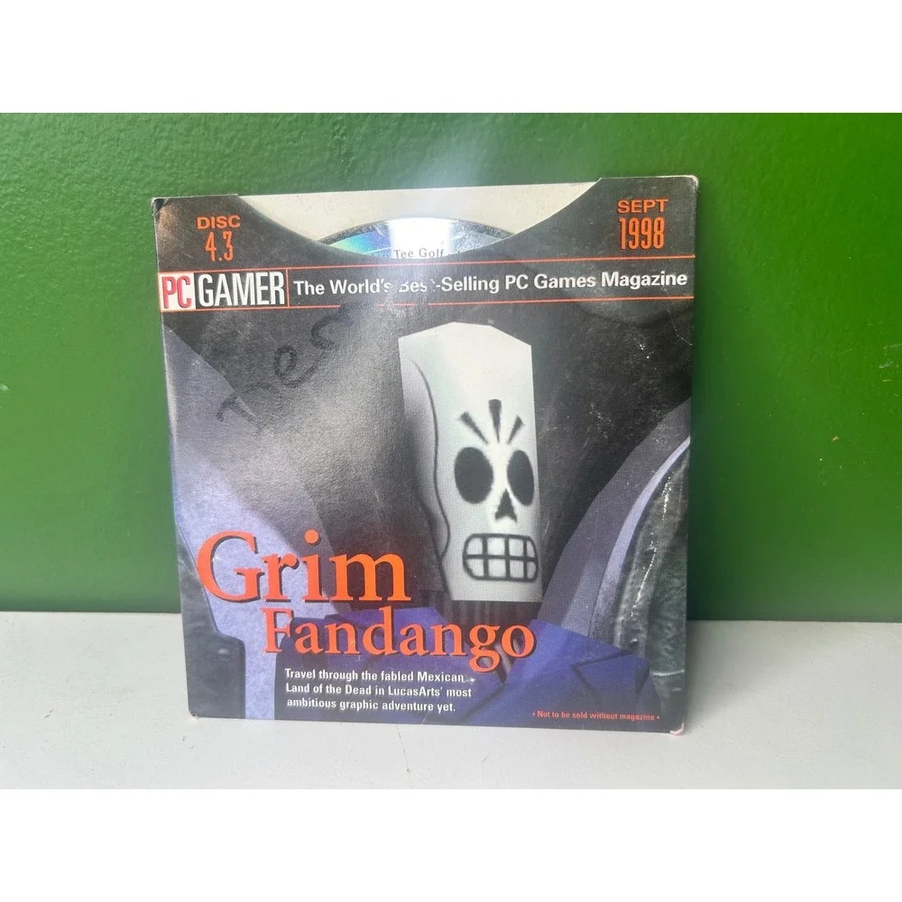 PC Gamer Disc 4.3 Sept 1998 Grim Fandango Final Fantasy VII Demos Vintage CD-ROM